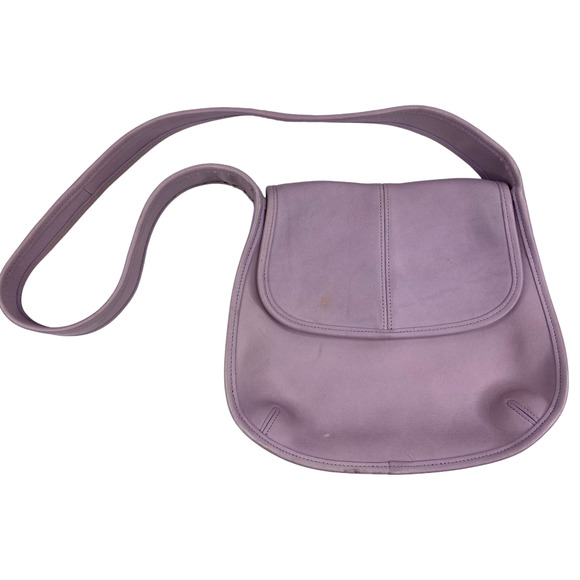Coach Handbags - Rare Vintage Coach Ergo Flap Saddle Lavender Shoulder bag #9034